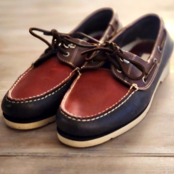 Tommy Hilfiger Other - Leather Tommy Hilfiger Red and Blue Boat Shoes